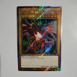 * RED-EYES BLACK DRAGON * ALT ART PLATINUM SECRET RARE RA04-EN109 YUGIOH! JUMP - Image 1