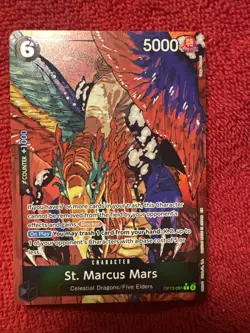 One Piece TCG St. Marcus Mars (Alternate Art) OP13-091 Carrying On His Will Foil - Image 1