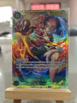 Monkey D. Luffy OP13-118 SEC Secret Rare English FOIL One Piece TCG Card - Image 1