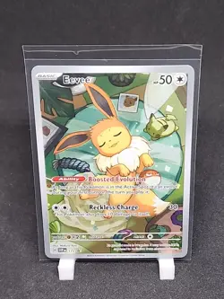 Pokemon TCG Eevee Prismatic Evolutions Black Star Promo Rare Holo Card 173 - Image 1