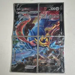 Pokemon Zacian V-UNION Holo 4 Card Lot English Metal Standard Card Stock 2021 - Image 1