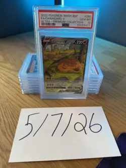 PSA 10 GEM MINT Charizard V SWSH260 UPC ALTERNATE ART PROMO Pokemon Card - Image 1