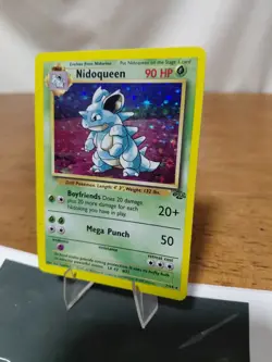 Pokemon Nidoqueen TCG Jungle Holo Card 7/64 Unlimited Rare MP Condition Vintage - Image 2