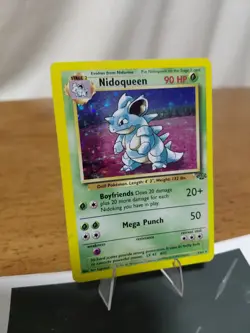Pokemon Nidoqueen TCG Jungle Holo Card 7/64 Unlimited Rare MP Condition Vintage - Image 3