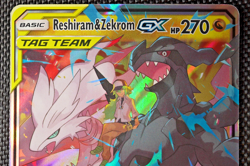 2019 Reshiram & Zekrom GX 157/236 Tag Team Cosmic Eclipse Pokemon TCG Card - Image 3