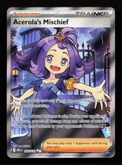 Acerola's Mischief 165/132 Ultra Rare Mega Evolution Pokemon Card - Image 1
