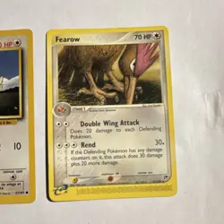 Pokemon TCG Pidgey 57/102 & Fearow 37/100 English 2 Card Lot LP - Image 3