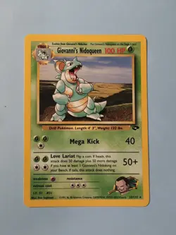 Pokemon TCG: Gym Challenge Giovanni's Nidoqueen #23/132 Regular Rare Card - Image 1