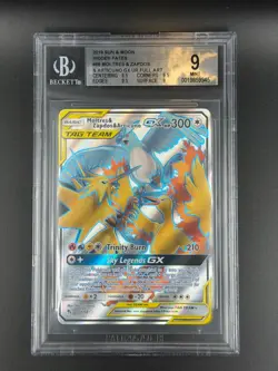 Moltres & Zapdos & Articuno GX Tag Team 66/68 BGS 9 Graded Pokemon Card - Image 1