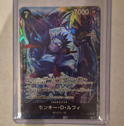 Bandai One Piece CCG Monkey D. Luffy Holo Character Card OP15-092 Rare Japanese - Image 1
