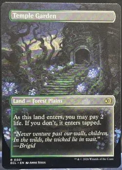 Temple Garden #351 Lorwyn Eclipsed Borderless Regular Rare - Image 2