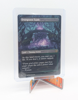 MTG - Overgrown Tomb - Borderless Rare #350 - Lorwyn Eclipsed NM - Image 2