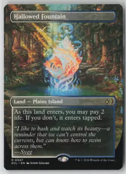Hallowed Fountain (Borderless) 347 Rare Lorwyn Eclipsed Near Mint - Image 1