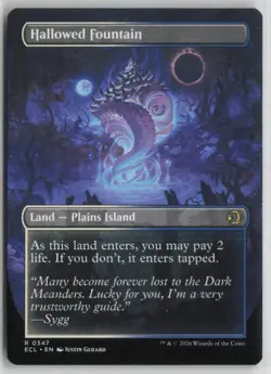 Hallowed Fountain (Borderless) 347 Rare Lorwyn Eclipsed Near Mint - Image 2