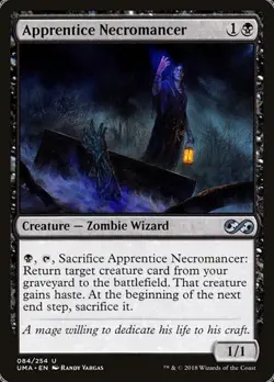 1x Apprentice Necromancer NM Eng MTG - Ultimate Masters - Image 1