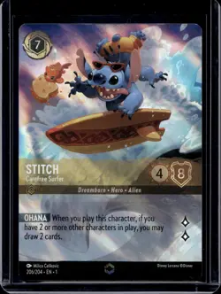 Disney Lorcana The First Chapter Stitch Enchanted 206/204 - Image 1