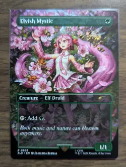 MTG Elvish Mystic (0805) Non-Foil Hatsune Miku Secret Lair Drop NM - Image 1