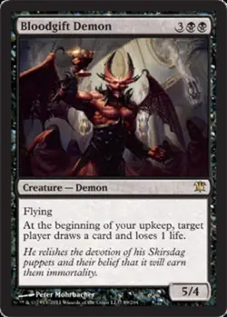 1 x Bloodgift Demon - Innistrad - Moderate Play - MTG - Image 1
