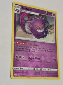 Pokemon Gengar 085/202 Swsh01 Sword & Shield Holo Rare Reverse (English) NM/M! - Image 2