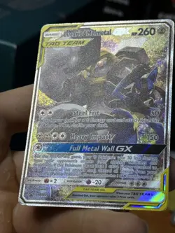 Lucario & Melmetal GX SM192 Black Star Promo 2019 Alt Art Holo Pokemon Card TCG - Image 5