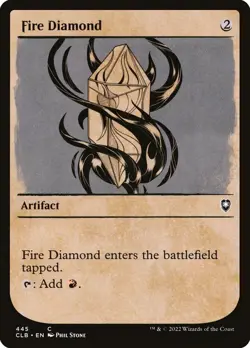 Fire Diamond 445 CLB MTG Artifact Ramp Red Colorless 2022 Stone Showcase EN - Image 1