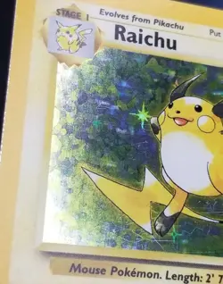 [LP/NM] read! English Raichu Holo Rare 14/102 Base Set Unlimited 1999 Pokemon - Image 2