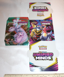 RARE 2019 Pokemon Sun & Moon Unified Minds 5.5" cube store advertising display - Image 1