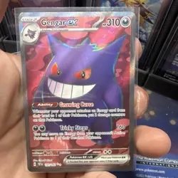 Pokemon TCG Gengar ex Ultra Rare Full Art Holo 193/162 SV05 EN 310HP - Image 1