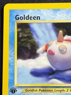 Pokemon TCG Goldeen 1st Edition 45/64 Neo Revelation VLP (Yuka Morii) - Image 3