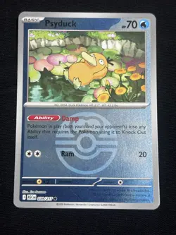 Pokemon Psyduck 039/217 ASC Basic Regular HP 70 Ram 20 Jiro Sasumo - Image 1