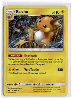 Pokemon TCG Raichu (Cosmos Holo) 041/147 Blister Exclusives Promo NM - Image 1