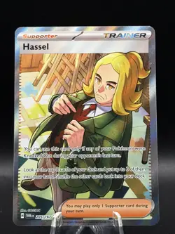 Pokemon TCG Twilight Masquerade Hassel 205/167 Trainer Full Art Ultra Rare - Image 1