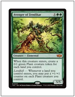 1x Avenger of Zendikar, Tarkir Dragonstorm Commander, Magic MTG NM - Image 1