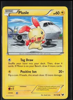 Plusle 39/108 Common Dark Explorers Pokemon Near Mint - Image 1