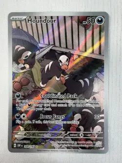 Houndour IR 204/197 Obsidian Flames Pokemon TCG Illustration Rare Holo NM - Image 1