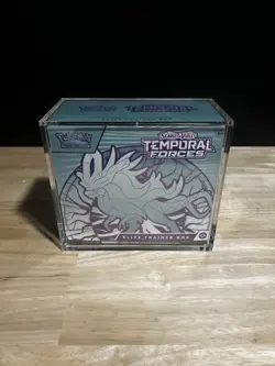 Pokemon ETB Temporal Forces (Blue) Factory Sealed w/ Case - Image 1