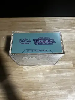 Pokemon ETB Temporal Forces (Blue) Factory Sealed w/ Case - Image 2