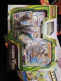 Pokemon Kleavor Special Collection 4 Booster Packs [fusion strike+lost origin] - Image 1