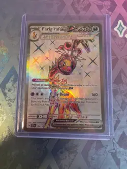 POKEMON TEMPORAL FORCES FARIGIRAF EX FULL ART ULTRA RARE 194/162 - Image 1