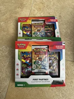 2 Pokemon TCG First Partner Illustration Collection Series 1 BRAND NEW - Image 1