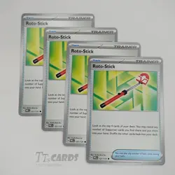 Roto-Stick 127/131 x4 Playset 4x Pokemon TCG SV Prismatic Evolutions PRE - Image 1