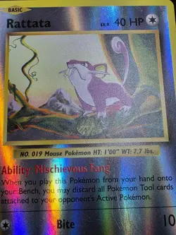 HP Pokemon TCG XY - Evolutions Rattata 66/108 Reverse Holo - Image 4