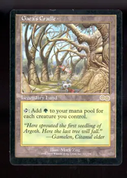 Magic MTG Urza's Saga Gaea's Cradle LIGHTLY PLAYED LP *353 - Image 1