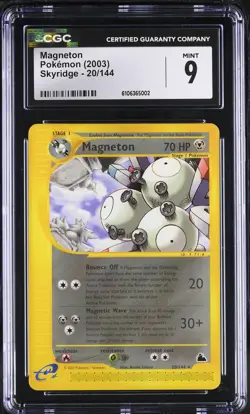 MAGNETON 20/144 SKYRIDGE POKEMON CGC 9 MINT - Image 1