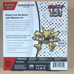 Pokemon TCG Scarlet & Violet 151 Alakazam ex Collection Box Promo Booster - Image 2