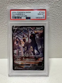 2022 POKEMON SWSH FA/UMBREON V BRILLIANT STARS PSA10 - Image 1