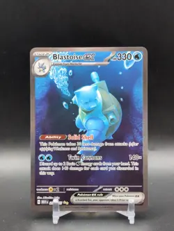 Pokemon TCG Blastoise ex 200/165 SV 151 Special Illustration Rare Holo 330 HP - Image 1