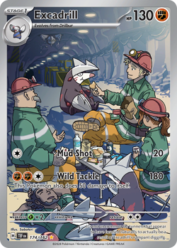 Pokemon - Excadrill 174/162 Temporal Forces - Illustration Rare - NM - Image 4