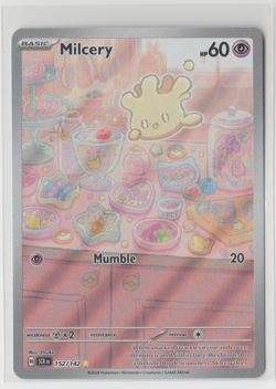 Milcery 152/142 Pokemon TCG Stellar Crown Illustration Rare Holo - Image 1