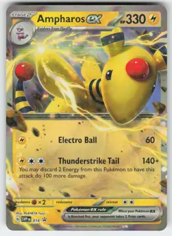 Ampharos ex 016 Holo Promo Scarlet & Violet Promo Pokemon Near Mint - Image 1